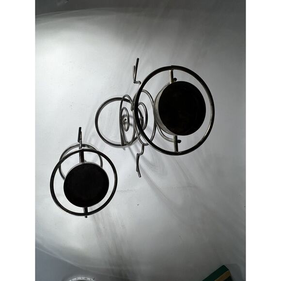 Vintage Christmas Snowman Set Of 2 International Silver Company Tea light Holder - Picture 8 of 15